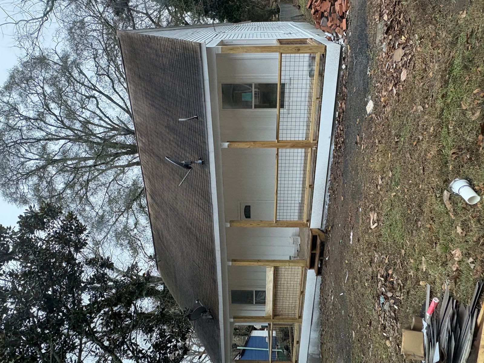 Complete deck addition - full exterior view